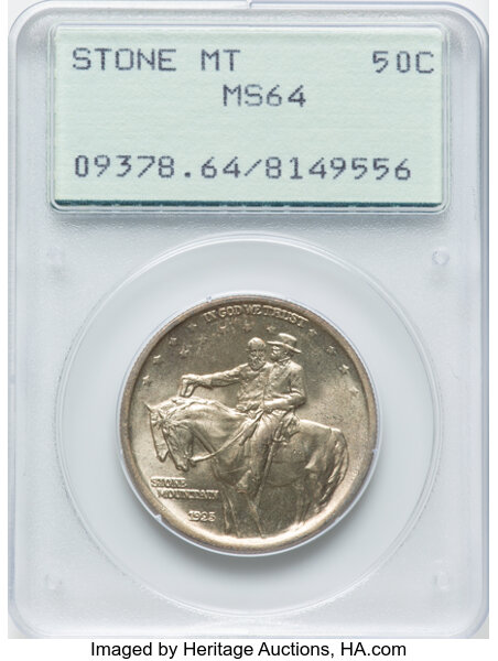 1925 50c Stone Mountain, S.C. Counterstamp MS thumbnail 2