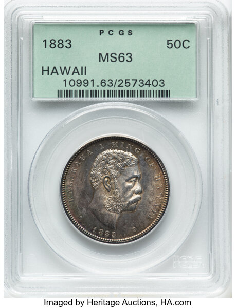 1883 50c Hawaii MS thumbnail 3