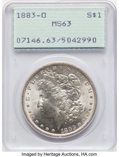 1883-O $1  Buffed Reverse, Die Break, VAM-1C3 MS thumbnail 7