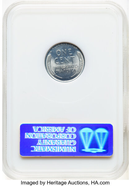 Lincoln Cent 1c 1943, Steel, Wheat Reverse [Type] MS67 thumbnail 6