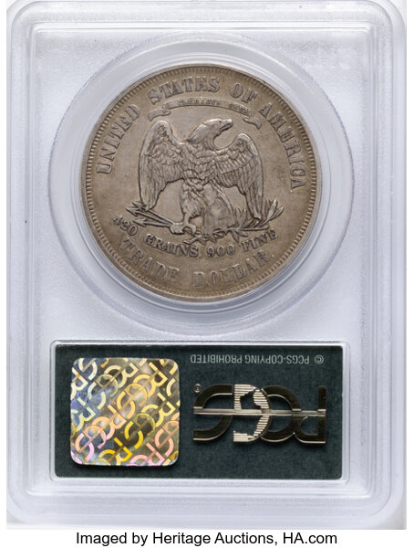 1876 Trade$ Obverse I, Reverse I MS thumbnail 7
