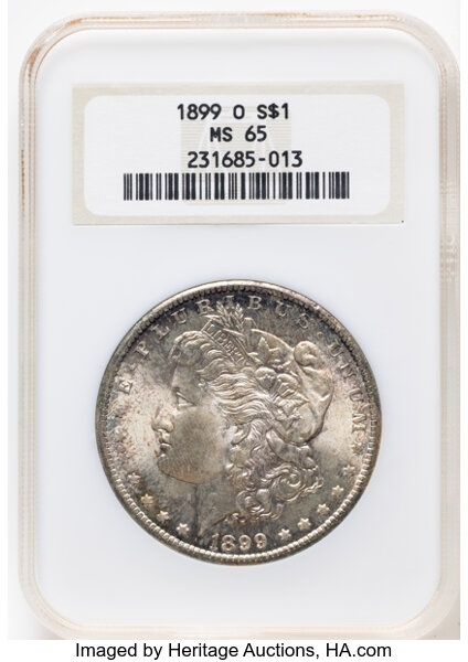 1899-O $1  Doubled 1, Die Breaks Reverse, VAM-11A MS thumbnail 13