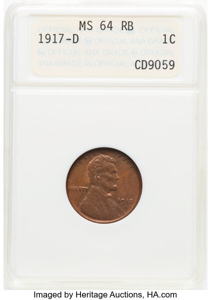 1917-D 1c MS RB thumbnail 3