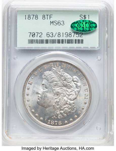 1878 8TF $1  Tripled Stars, VAM-16 MS thumbnail 3