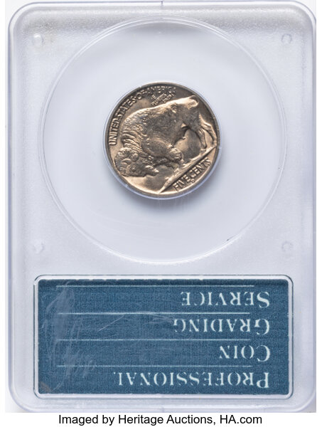 1938-D 5c Buffalo MS65 CAC thumbnail 4