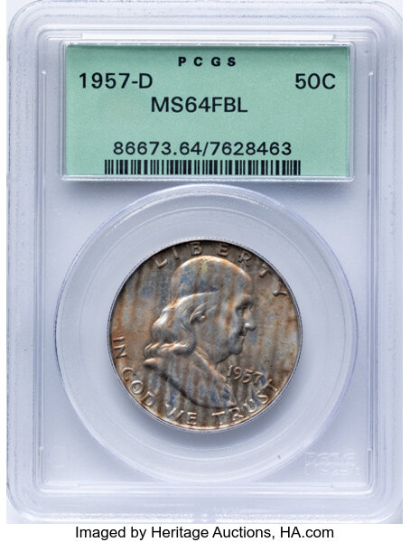 1957-D 50c MS FBL thumbnail 3