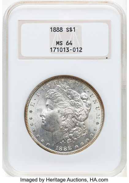 1888 $1  Die Gouges State 2, VAM-7A1 MS thumbnail 7