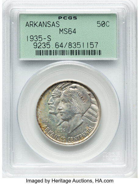 1935-S 50c Arkansas MS thumbnail 3