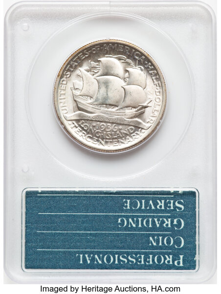 1936 50c Long Island MS63 thumbnail 4