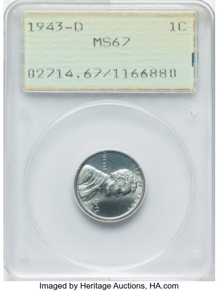 1943-D 1c Steel MS thumbnail 7