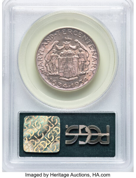 1934 50c Maryland MS65 thumbnail 2