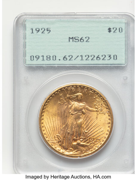 1925 $20  Doubled Die Reverse, FS-801 MS thumbnail 2