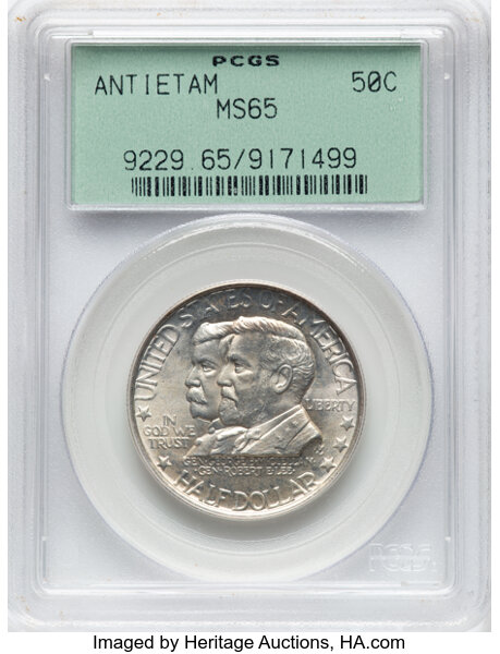 1937 50c Antietam MS thumbnail 4