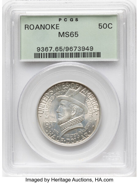 1937 50c Roanoke Island MS thumbnail 6