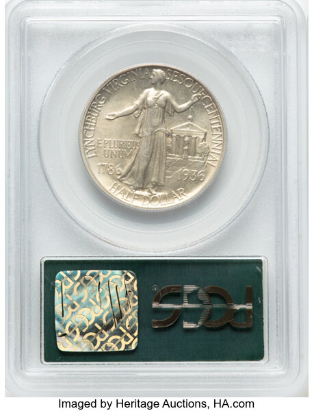 1936 50c Lynchburg MS64 thumbnail 2