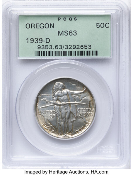1939-D 50c Oregon Trail MS thumbnail 3
