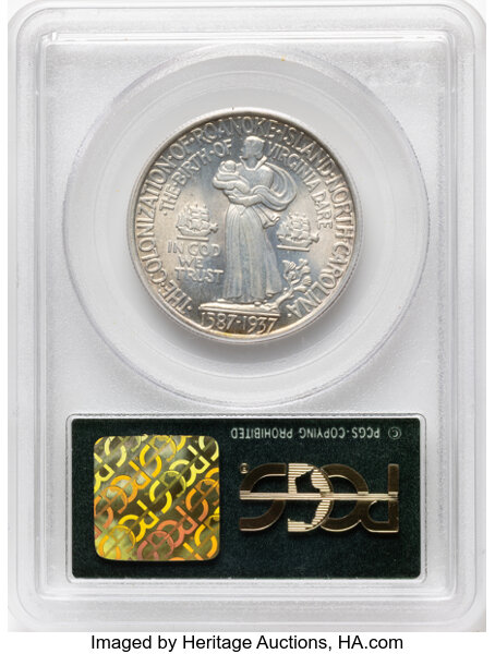 1937 50c Roanoke Island MS65 thumbnail 2