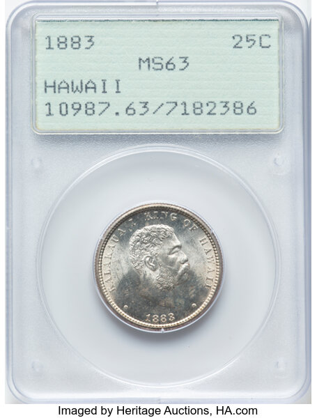 1883 25c Hawaii MS PL thumbnail 3
