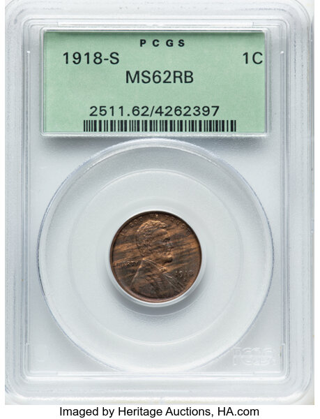 1918-S 1c MS RB thumbnail 3