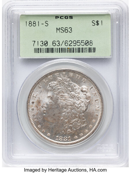 1881-S $1 AU53 thumbnail 21