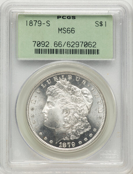 1879-S $1  Hair Ribbon Gouged, VAM-107A MS thumbnail 5