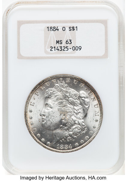 1884-O $1  Die Break Right Stars, VAM-19B MS thumbnail 3