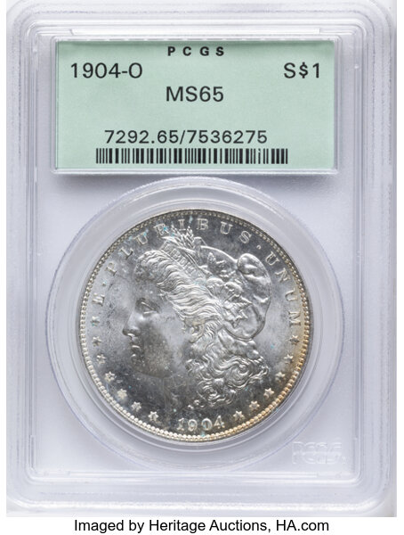 1904-O $1  Denticle Impressions Below Wing, VAM-12A MS thumbnail 18