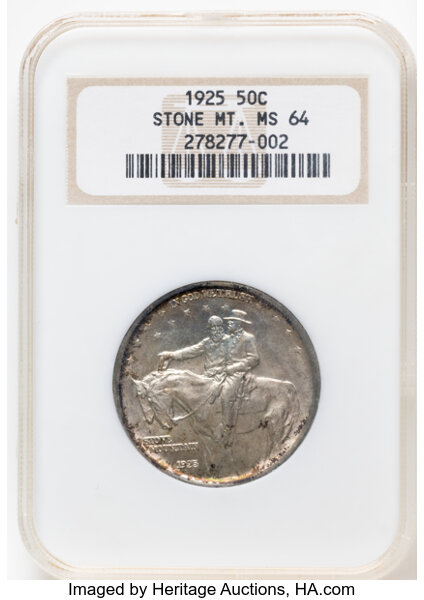 1925 50c Stone Mountain, S.C. Counterstamp MS thumbnail 3