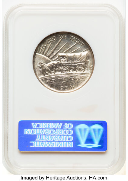 1938-D 50c Oregon Trail AU58 thumbnail 24