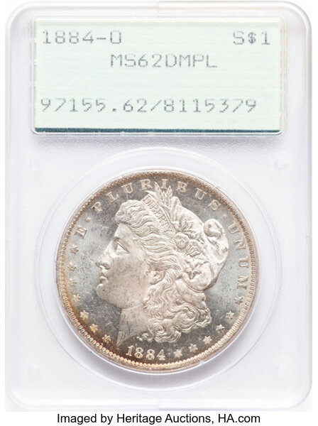 1884-O/O $1  Repunched Mintmark, VAM-10 MS DMPL thumbnail 3