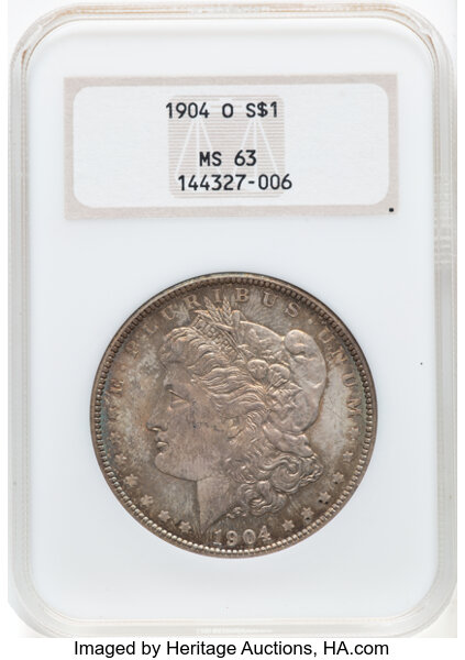1904-O $1  Denticle Impressions Below Wing, VAM-12A MS thumbnail 4