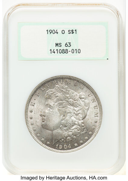 1904-O $1  Denticle Impressions Below Wing, VAM-12A MS thumbnail 13