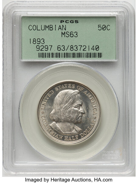 1893 50c Columbian Exposition MS thumbnail 4