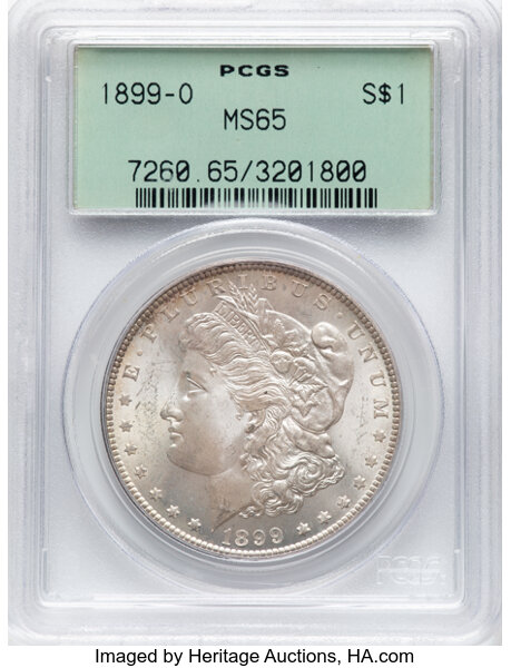 1899-O $1  Doubled 1, Die Breaks Reverse, VAM-11A MS thumbnail 6