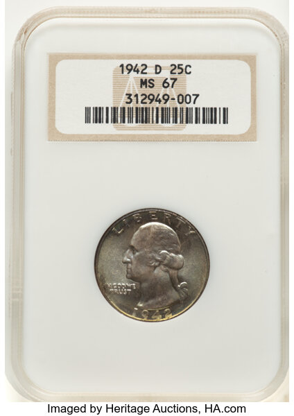 1942-D 25c MS thumbnail 4