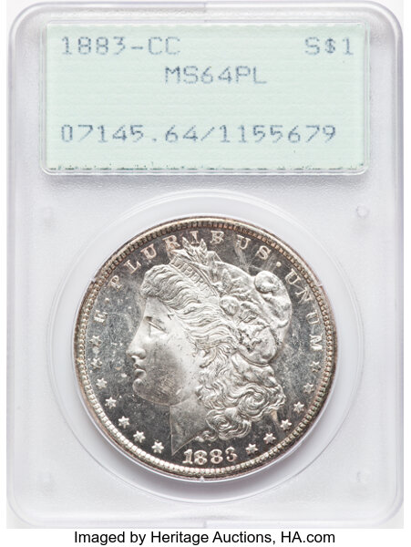 1883-CC $1  Doubled Date, CC/CC, VAM-5B MS PL thumbnail 2