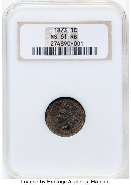 1873 1c Closed 3, Digit in Denticles, S-3 MS RB thumbnail 2