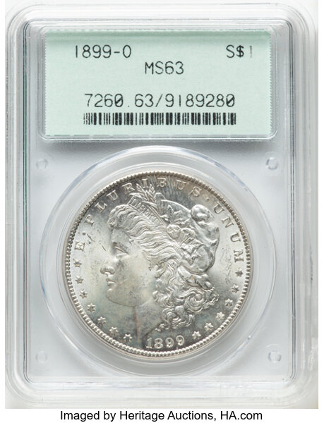 1899-O $1  Doubled 1, Die Breaks Reverse, VAM-11A MS thumbnail 5