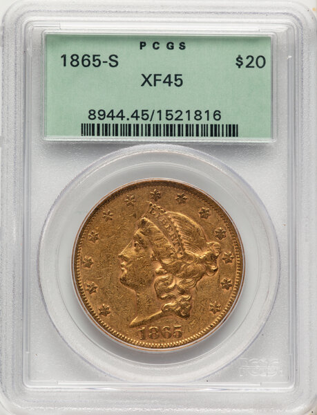1865-S $20  MS thumbnail 3
