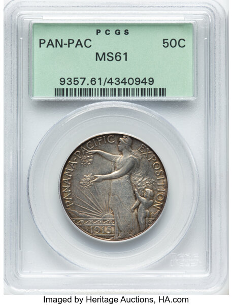 1915-S 50c Panama-Pacific Expo MS thumbnail 4