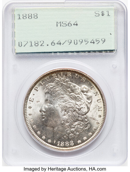 1888 $1  Die Gouges State 2, VAM-7A1 MS thumbnail 6