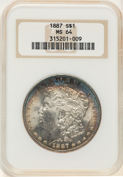 1887 $1  Die File Lines UNITED, VAM-4A MS thumbnail 2