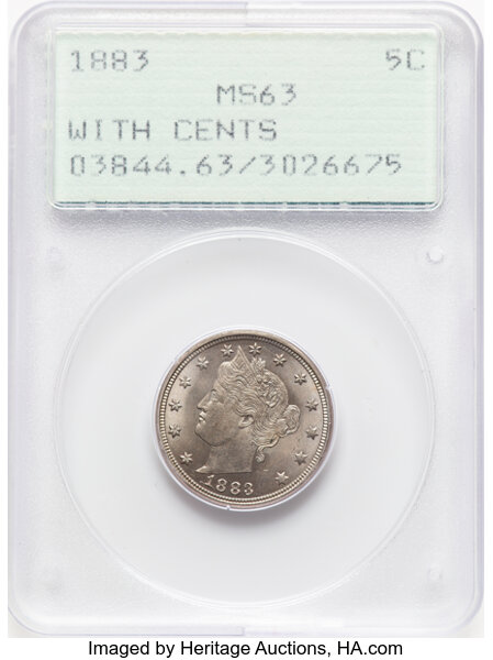 1883 5c Cents MS thumbnail 3