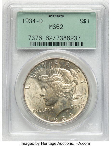 1934-D $1  MS thumbnail 5
