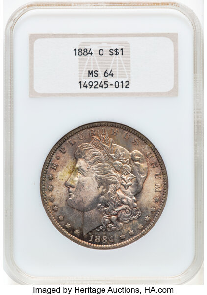1884-O $1  Die Break Right Stars, VAM-19B MS thumbnail 4