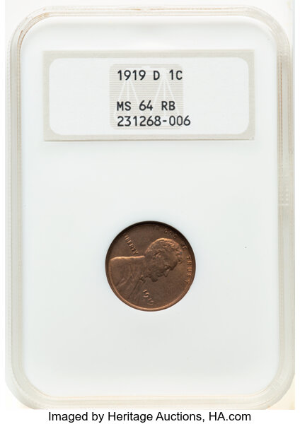1919-D 1c MS RB thumbnail 2