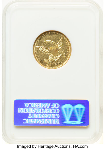 1834 $5  Classic Head, Plain 4, HM-3 MS thumbnail 10