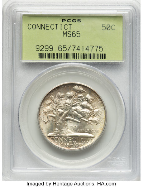 1935 50c Connecticut MS thumbnail 4