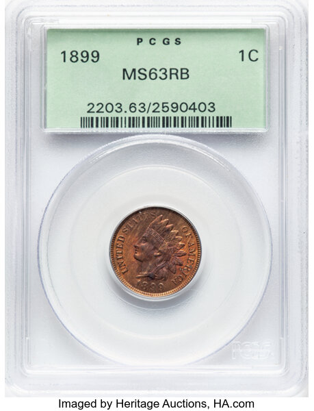 Image for 1899 1c Repunched Date, FS-303, S-9 MS RB