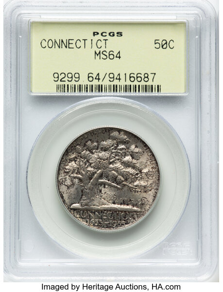 1935 50c Connecticut MS thumbnail 5